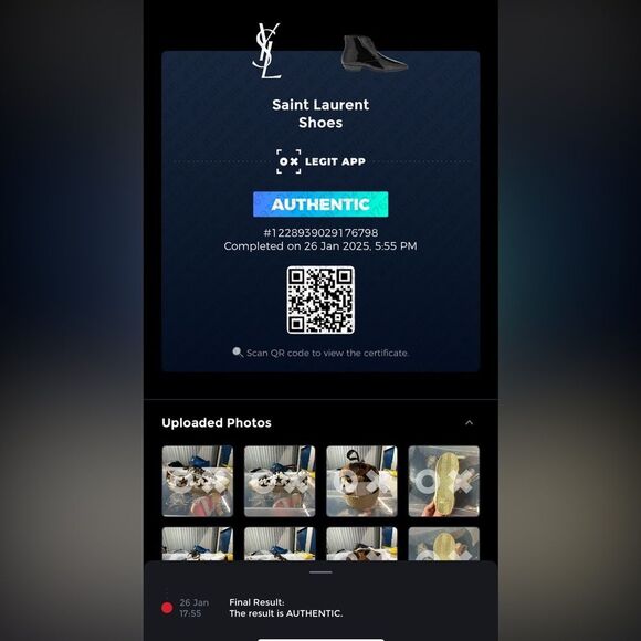 AUTHENTICATED Saint Laurent Leopard print Star Court Sneakers size 35.5 5.5 - Picture 11 of 11